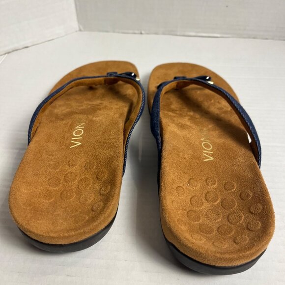 Vionic Bella Il women’s  8.5 Denim Blue Orthotic Sandals With Arch Support - Picture 3 of 9